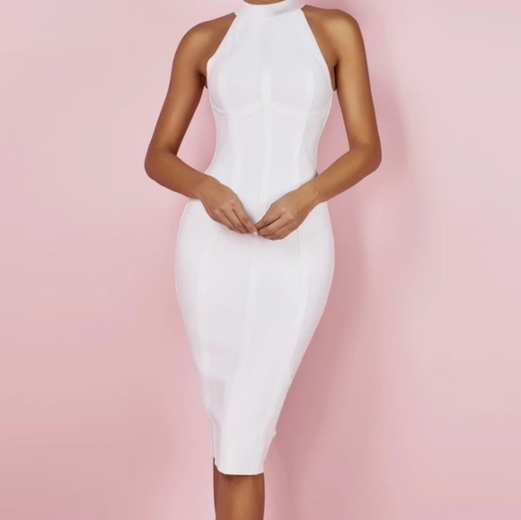 White Bandage Dress. - Picture 3 of 3
